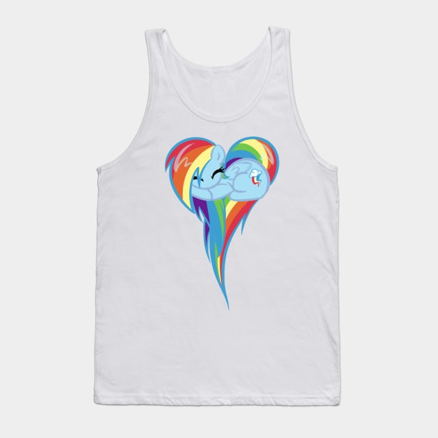 Heart Of Rainbow Dash Tank Top by BambooDog